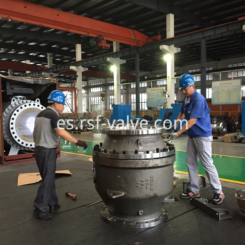 2pcs Body Cast Steel Trunnion Mounted Ball Valve 1